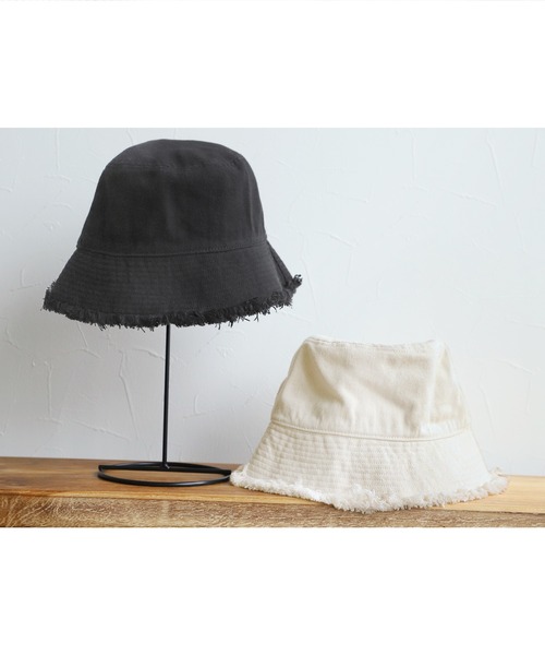 reca（レカ）の「ダメージバケットハット（ハット・レディース・ブラック/キナリ・ONE SIZE）」の14枚目の写真