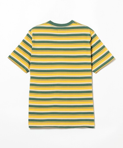 BEAMS PLUS(ビームスプラス)の「BEAMS PLUS / マルチカラー ホリゾンタルストライプ ポケットTシャツ(Tシャツ/カットソー・メンズ・チャコールグレー/オフホワイト/ブルー/ブラウン/グリーン/ネイビー・XL/S/L/M)」の9枚目の写真