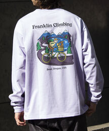 【Franklin Climbing】サイクリンググラフィックプリントテックロンT