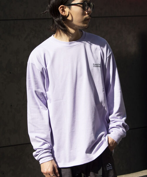 VERSACE グラフィックプリント ロンT Franklin Climbing】サイクリンググラフィックプリントテック