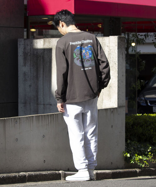 Franklin Climbing(フランクリンクライミング)の「【Franklin Climbing】サイクリンググラフィックプリントテックロンT(Tシャツ/カットソー・メンズ・チャコールグレー/オフホワイト/ライトパープル・M/L)」の17枚目の写真