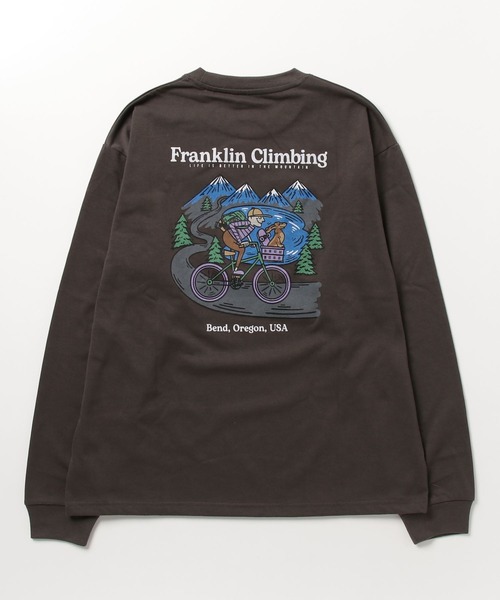 Franklin Climbing】サイクリンググラフィックプリントテックロンT（T