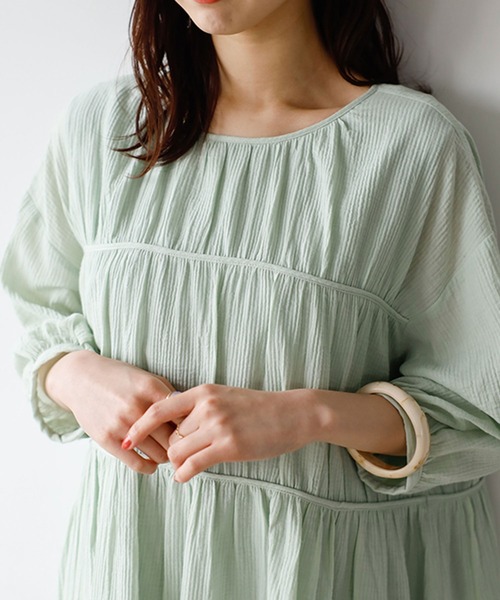 GeeRA(ジーラ)の「バックデザインティアードミニワンピース(ワンピース・レディース・グリーン/ブラック・MEDIUM/LARGE)」の17枚目の写真
