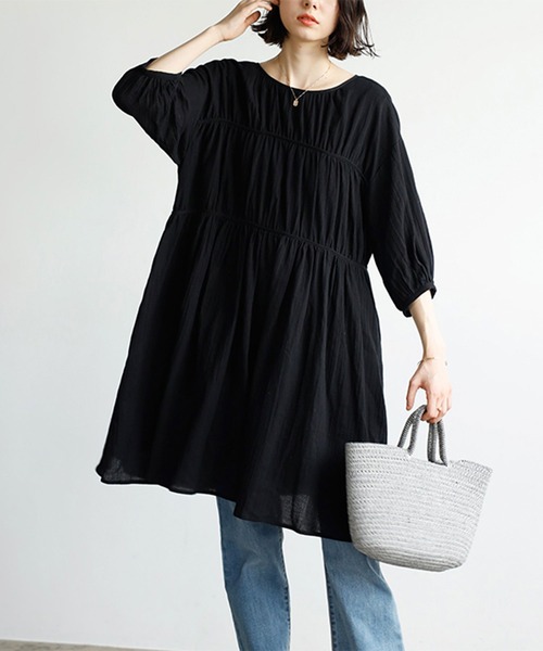 GeeRA(ジーラ)の「バックデザインティアードミニワンピース(ワンピース・レディース・グリーン/ブラック・MEDIUM/LARGE)」の19枚目の写真