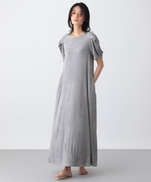 e/rm（イーアールエム）の「【e/rm】パイルパフドレス（ワンピース・レディース・ブラック/グレー/アイボリー・FREE）」の3枚目の写真