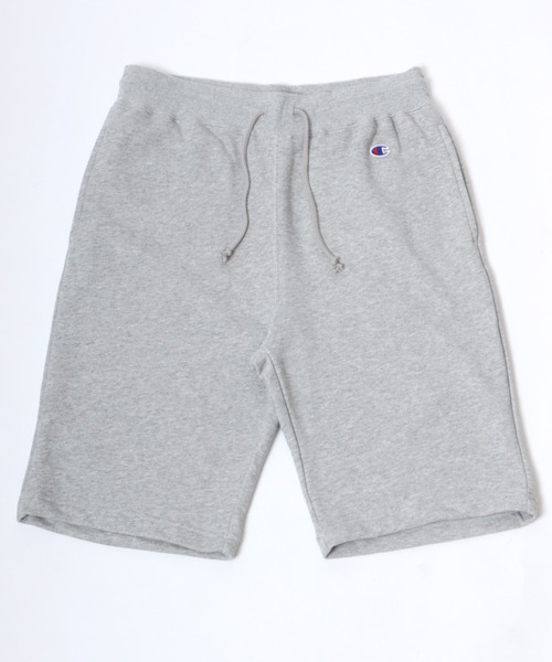 Champion(チャンピオン)の「Champion/チャンピオン コットンUSA ワンポイント刺繍 無地 スウェット ショートパンツ(スウェットパンツ・メンズ・ネイビー/オートミール/ブラック/グレー・M/L/XL)」の6枚目の写真
