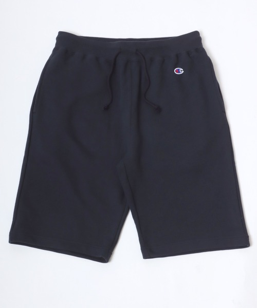 Champion(チャンピオン)の「Champion/チャンピオン コットンUSA ワンポイント刺繍 無地 スウェット ショートパンツ(スウェットパンツ・メンズ・ネイビー/オートミール/ブラック/グレー・M/L/XL)」の8枚目の写真