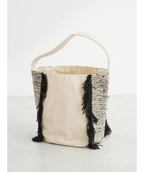 Green　Parks（グリーンパークス）の「・フリンジワンハンドルバッグ（トートバッグ・レディース・ブラック/ブラウン・FREE）」の9枚目の写真