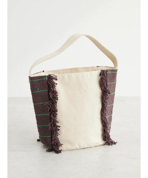 Green　Parks（グリーンパークス）の「・フリンジワンハンドルバッグ（トートバッグ・レディース・ブラック/ブラウン・FREE）」の6枚目の写真