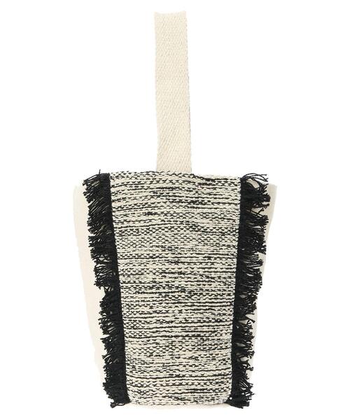 Green　Parks（グリーンパークス）の「・フリンジワンハンドルバッグ（トートバッグ・レディース・ブラック/ブラウン・FREE）」の3枚目の写真