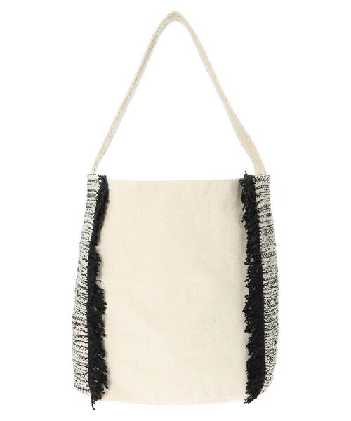 Green　Parks（グリーンパークス）の「・フリンジワンハンドルバッグ（トートバッグ・レディース・ブラック/ブラウン・FREE）」の7枚目の写真