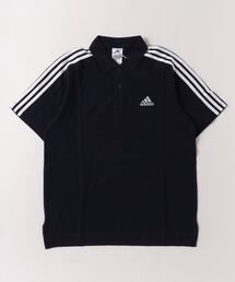 アディダス adidas エッセンシャルズ ピケ スモールロゴ刺しゅう スリーストライプスポロシャツ