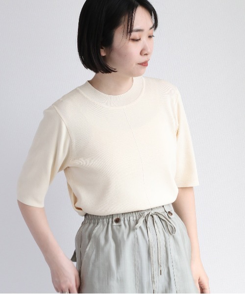 cepo(セポ)の「リンキングサマーニット(ニット/セーター・レディース・オフホワイト/レッド/イエロー・M)」の21枚目の写真