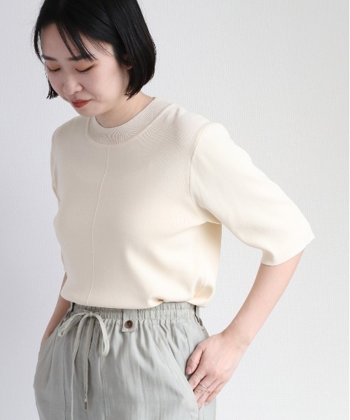 cepo(セポ)の「リンキングサマーニット(ニット/セーター・レディース・オフホワイト/レッド/イエロー・M)」の14枚目の写真