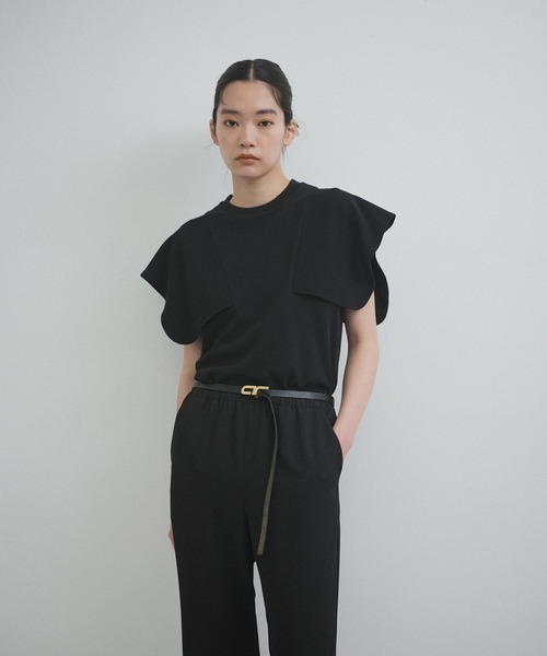 Adam et Rope&#39; - アダムエロペ　スクエアスリーブプルオーバー  フリル アダムエロペ カットソー スクエアスリーブ プルオーバー フリル