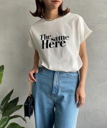 [MAISON DE L'ALLURE/メゾンドゥラリュール] ラバーロゴプリントTシャツ
