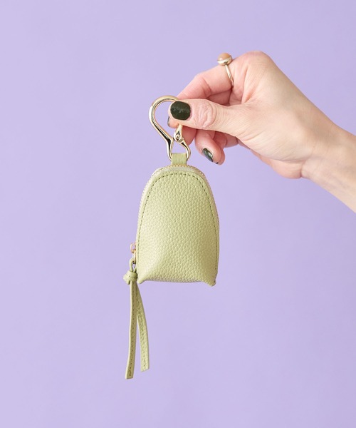 HASHIBAMI（ハシバミ）の「【HASHIBAMI】カラバッシュ スマートキー キーリング（キーケース/キーアクセサリー・レディース・モスグリーン/ブラウン/グレイッシュベージュ/ブラック/レモンイエロー/シルバー/アクア/ラベンダー/ふじ色系/ライトグリーン系/ライトオレンジ系/ゴールド/チャコールグレー/ローズ系/ダークグリーン/イエロー系その他2/ライトブルー/プラム/ネイビー系/シャンパン/ライトグリーン/ライトブラウン/マルーン/グレー系その他・FREE）」の11枚目の写真