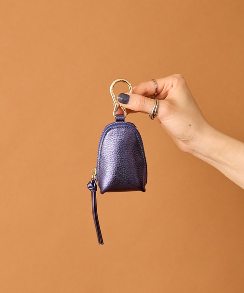 HASHIBAMI（ハシバミ）の「【HASHIBAMI】カラバッシュ スマートキー キーリング（キーケース/キーアクセサリー・レディース・モスグリーン/ブラウン/グレイッシュベージュ/ブラック/レモンイエロー/シルバー/アクア/ラベンダー/ふじ色系/ライトグリーン系/ライトオレンジ系/ゴールド/チャコールグレー/ローズ系/ダークグリーン/イエロー系その他2/ライトブルー/プラム/ネイビー系/シャンパン/ライトグリーン/ライトブラウン/マルーン/グレー系その他・FREE）」の13枚目の写真