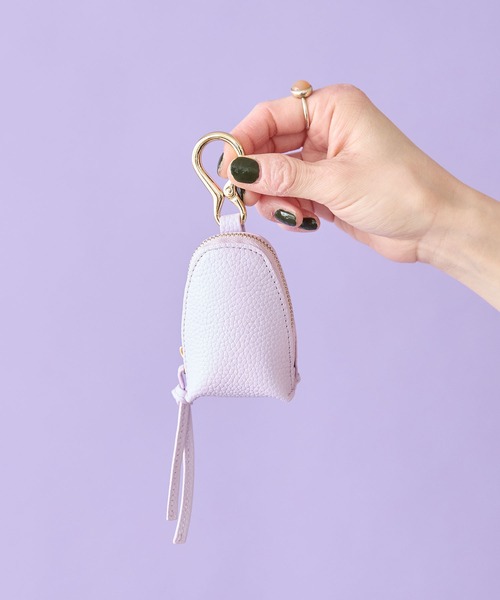 HASHIBAMI（ハシバミ）の「【HASHIBAMI】カラバッシュ スマートキー キーリング（キーケース/キーアクセサリー・レディース・モスグリーン/ブラウン/グレイッシュベージュ/ブラック/レモンイエロー/シルバー/アクア/ラベンダー/ふじ色系/ライトグリーン系/ライトオレンジ系/ゴールド/チャコールグレー/ローズ系/ダークグリーン/イエロー系その他2/ライトブルー/プラム/ネイビー系/シャンパン/ライトグリーン/ライトブラウン/マルーン/グレー系その他・FREE）」の16枚目の写真