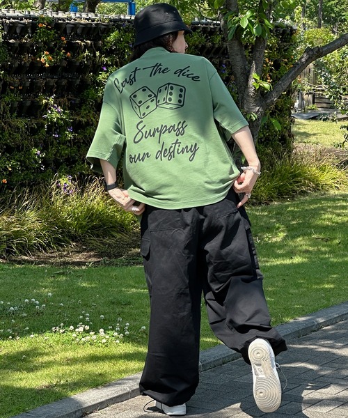 kutir（クティール）の「ピグメントダイスロゴハーフジップ（Tシャツ/カットソー・メンズ・スミクロ/ライトブルー/カーキ・MEDIUM/LARGE）」の17枚目の写真