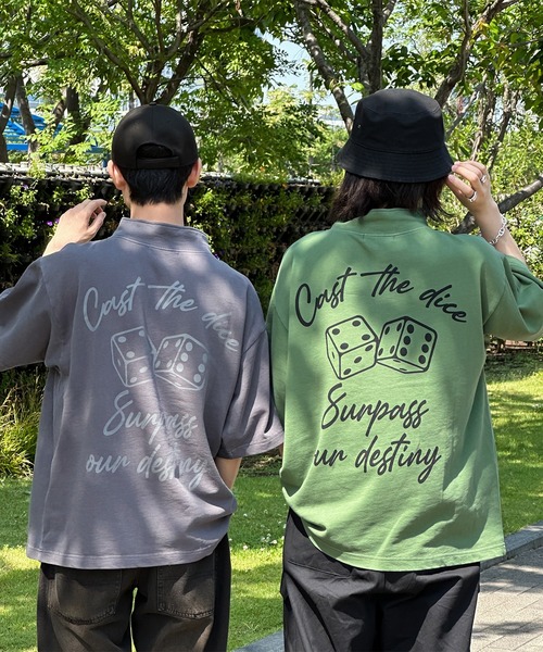 kutir（クティール）の「ピグメントダイスロゴハーフジップ（Tシャツ/カットソー・メンズ・スミクロ/ライトブルー/カーキ・MEDIUM/LARGE）」の10枚目の写真