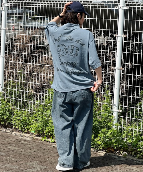 kutir（クティール）の「ピグメントダイスロゴハーフジップ（Tシャツ/カットソー・メンズ・スミクロ/ライトブルー/カーキ・MEDIUM/LARGE）」の13枚目の写真