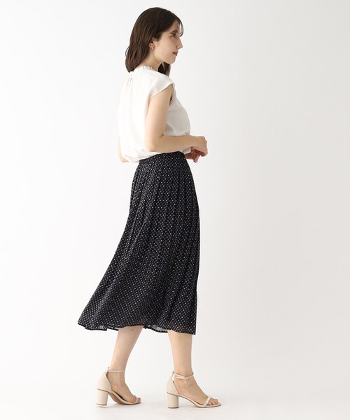 index(インデックス)の「◆≪選べる丈≫ キカ柄・花柄 プリーツスカート【イージーケア/洗濯機で洗い可】(スカート・レディース・ブラック系/ライトグレー系6/ライトグレー系/サックスブルー系/ブラック系6/サックスブルー系6・00)」の13枚目の写真