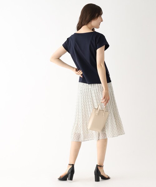 index(インデックス)の「◆≪選べる丈≫ キカ柄・花柄 プリーツスカート【イージーケア/洗濯機で洗い可】(スカート・レディース・ブラック系/ライトグレー系6/ライトグレー系/サックスブルー系/ブラック系6/サックスブルー系6・00)」の10枚目の写真