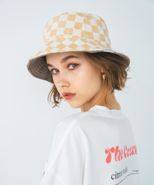 ALEXIA STAM（アリシアスタン）の「Reversible Bucket Hat / リバーシブルバケットハット（ハット・レディース・アイボリー/ピンク/ブラウン・FREE）」の12枚目の写真