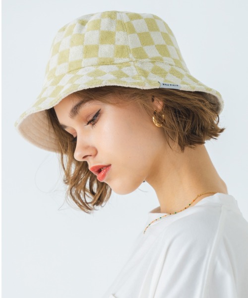 ALEXIA STAM（アリシアスタン）の「Reversible Bucket Hat / リバーシブルバケットハット（ハット・レディース・アイボリー/ピンク/ブラウン・FREE）」の6枚目の写真