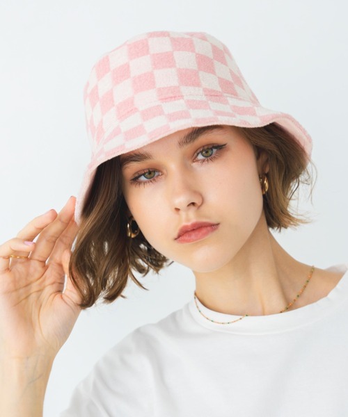 ALEXIA STAM（アリシアスタン）の「Reversible Bucket Hat / リバーシブルバケットハット（ハット・レディース・アイボリー/ピンク/ブラウン・FREE）」の16枚目の写真