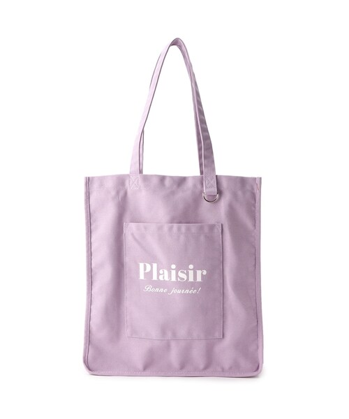 SHOO・LA・RUE(シューラルー)の「◆【推し活にも最適】 キャンバス ビッグトートバッグ(トートバッグ・レディース・アイボリー/パープル系4/ピンク系/イエロー/グレー/ブラック・00)」の5枚目の写真