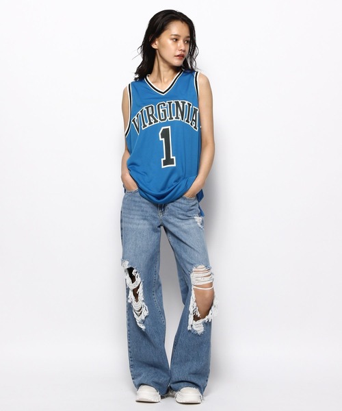 FOREVER 21（フォーエバー トゥエンティーワン）の「バスケットボールタンク（タンクトップ・レディース・ブルー・FREE）」の8枚目の写真