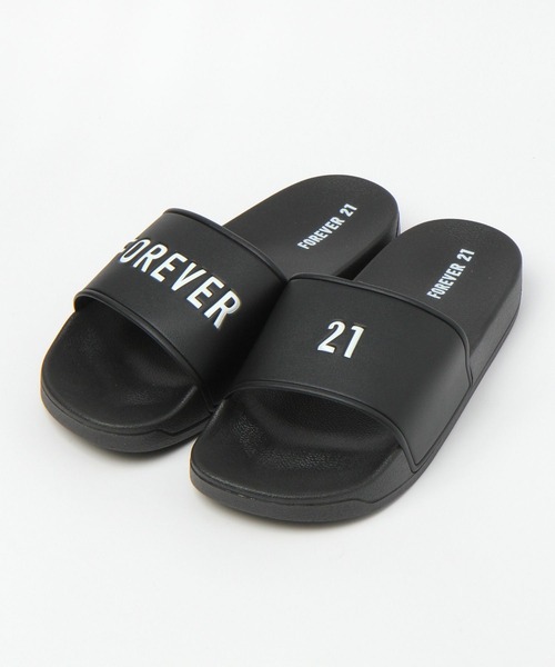 FOREVER 21(フォーエバー トゥエンティーワン)の「FOREVER21ロゴシャワーサンダル(サンダル・レディース・ブラック/レッド/ホワイト系その他/ピンク・SMALL/MEDIUM/LARGE)」の3枚目の写真
