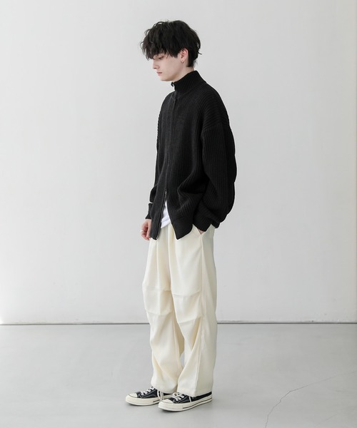 セール】2wayパラシュートドレープスラックスパンツ（スラックス