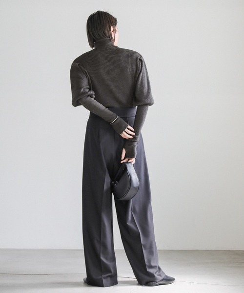 パフスリーブタートルネックニット（ニット/セーター）｜select MOCA