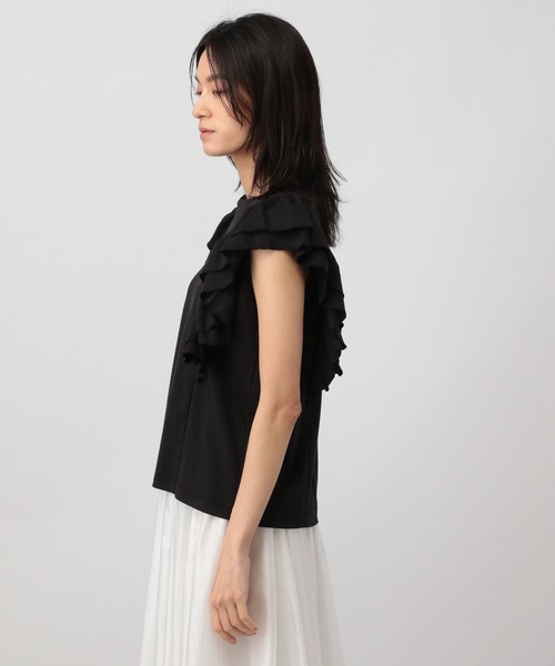 #sora3archivioのフリル付きノースリーブカットソー WEB限定 Wardrobe DAILY MINIMAL】フリルレイヤード