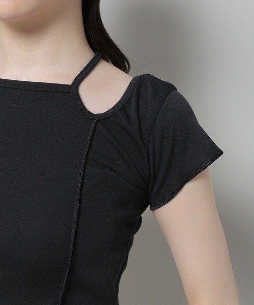 3.3 Field Trip （3.3フィールドトリップ）の「3.3 Field Trip／カットアウトTOPS 2970123（Tシャツ/カットソー・レディース・ブラック/カーキ・FREE）」の5枚目の写真