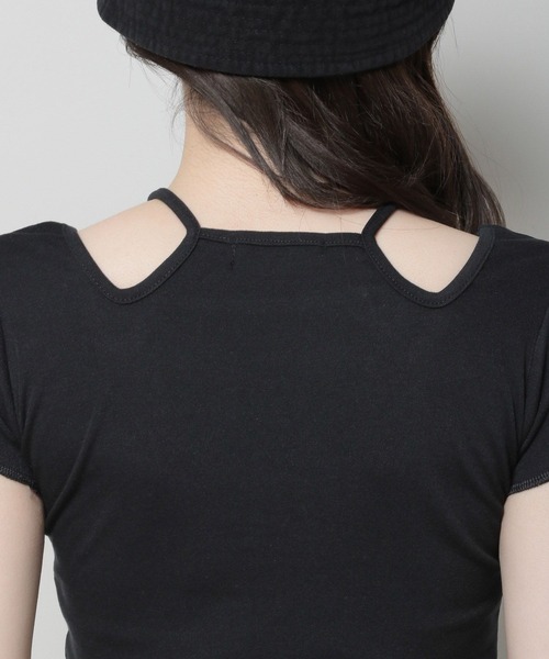 3.3 Field Trip （3.3フィールドトリップ）の「3.3 Field Trip／カットアウトTOPS 2970123（Tシャツ/カットソー・レディース・ブラック/カーキ・FREE）」の7枚目の写真