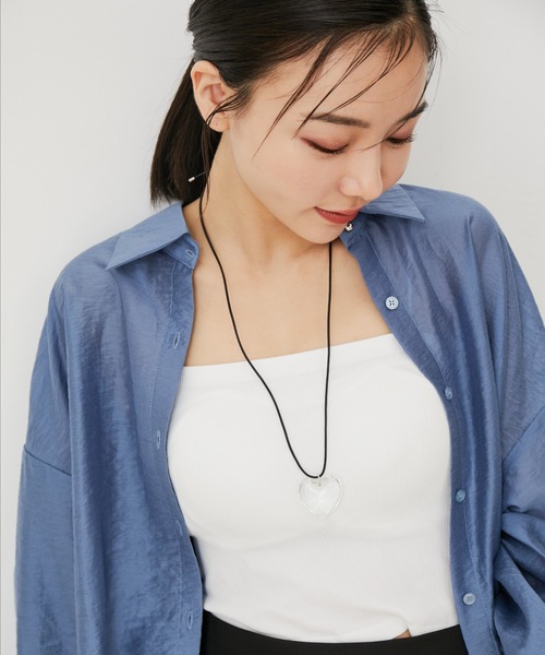 VIS（ビス）の「クリアハートネックレス（ネックレス・レディース・その他・FREE）」の4枚目の写真