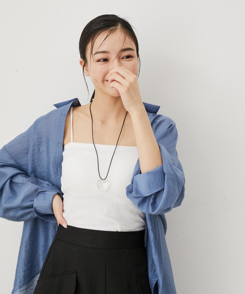 VIS（ビス）の「クリアハートネックレス（ネックレス・レディース・その他・FREE）」の3枚目の写真