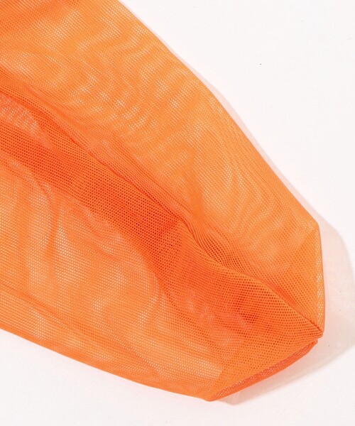 SIMONE WILD（シモーネワイルド）の「Simone Wild NET ANKLE SOCKS（ソックス/靴下・レディース・ホワイト/ブラック/オレンジ・M/L）」の6枚目の写真