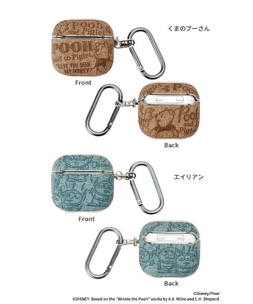 Hamee(ハミィ)の「AirPods Pro(第2/第1世代)/AirPods(第4世代) 専用 ディズニー カラビナ付きケース(ヘッドフォン/イヤホン・レディース・グレイッシュブルー/チェリーレッド/ターコイズブルー/ブルー/ライトブラウン/ブラック/ブルー系その他2/ターコイズブルー系2・P/A4)」の17枚目の写真