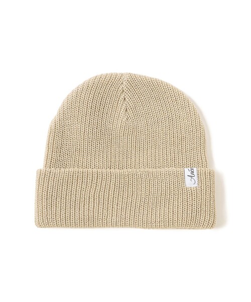 BEAMS HEART（ビームスハート）の「BEAMS HEART / ミニタグ ワッチキャップ（ニットキャップ/ビーニー・レディース・レッド系その他2/ブルー/ホワイト系その他5/ブラック・ONE SIZE）」の5枚目の写真