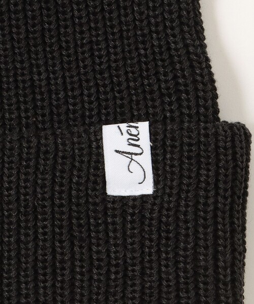 BEAMS HEART（ビームスハート）の「BEAMS HEART / ミニタグ ワッチキャップ（ニットキャップ/ビーニー・レディース・レッド系その他2/ブルー/ホワイト系その他5/ブラック・ONE SIZE）」の9枚目の写真