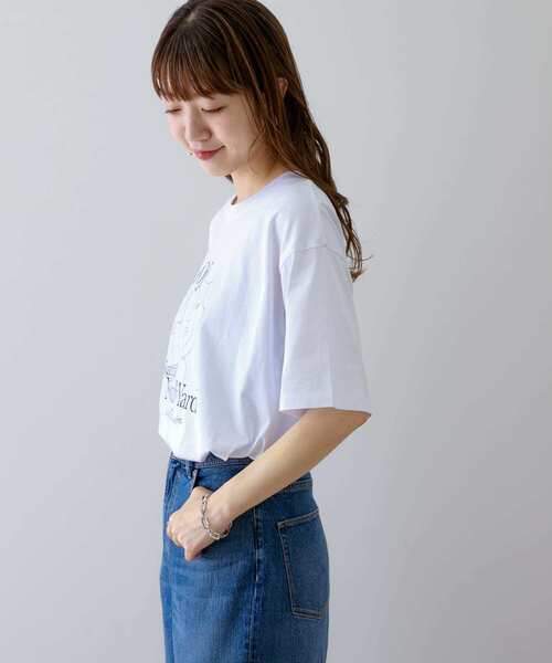 URBAN RESEARCH Sonny Label（アーバンリサーチサニーレーベル）の「ニュアンスアートプリントTシャツ（Tシャツ/カットソー・レディース・チャコールグレー/オフホワイト/ホワイト系その他・FREE）」の8枚目の写真
