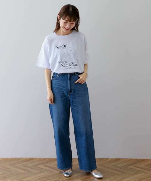 URBAN RESEARCH Sonny Label（アーバンリサーチサニーレーベル）の「ニュアンスアートプリントTシャツ（Tシャツ/カットソー・レディース・チャコールグレー/オフホワイト/ホワイト系その他・FREE）」の11枚目の写真