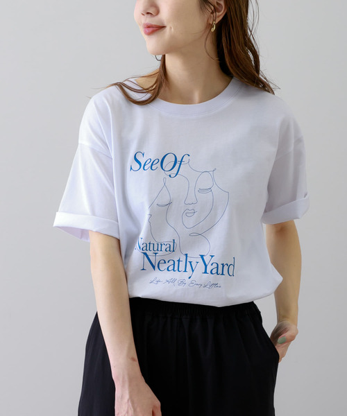 URBAN RESEARCH Sonny Label（アーバンリサーチサニーレーベル）の「ニュアンスアートプリントTシャツ（Tシャツ/カットソー・レディース・チャコールグレー/オフホワイト/ホワイト系その他・FREE）」の15枚目の写真