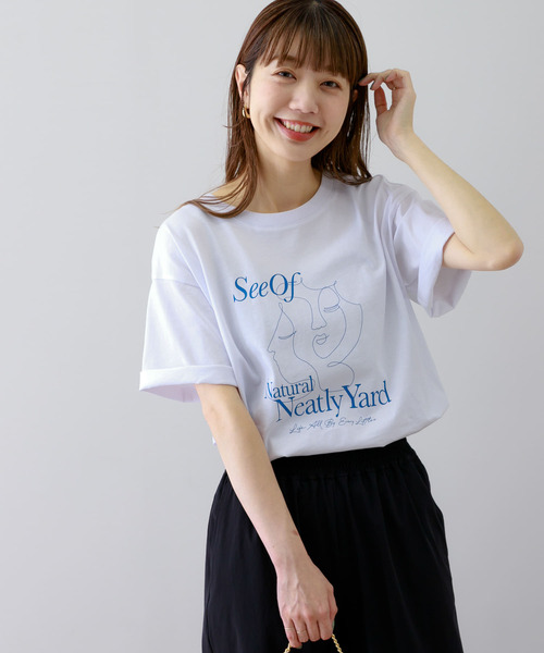URBAN RESEARCH Sonny Label（アーバンリサーチサニーレーベル）の「ニュアンスアートプリントTシャツ（Tシャツ/カットソー・レディース・チャコールグレー/オフホワイト/ホワイト系その他・FREE）」の16枚目の写真