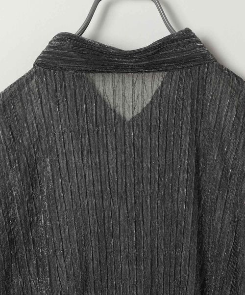 JEANASIS（ジーナシス）の「ラメシアーシャツLS/977406（シャツ/ブラウス・レディース・ベージュ/パープル/ブラック・FREE）」の10枚目の写真